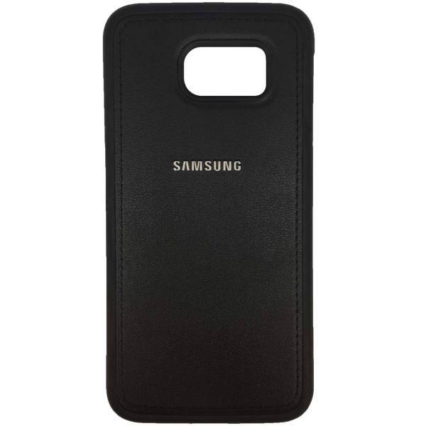 TPU Leather Design Cover For Samsung Galaxy S6، کاور ژله ای طرح چرم مناسب برای گوشی موبایل سامسونگ Galaxy S6