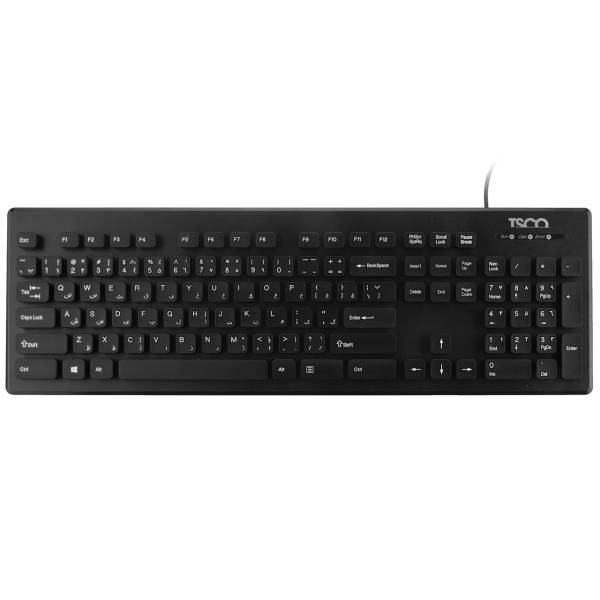 Tsco TK8022 Keyboard With Persian Letters، کیبورد تسکو مدل TK8022 با حروف فارسی