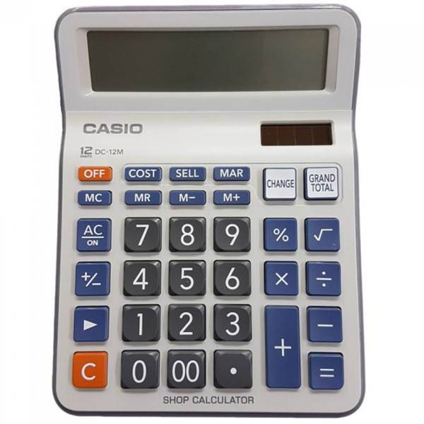 Casio DC-12M Calculator، ماشین حساب کاسیو مدل DC-12M