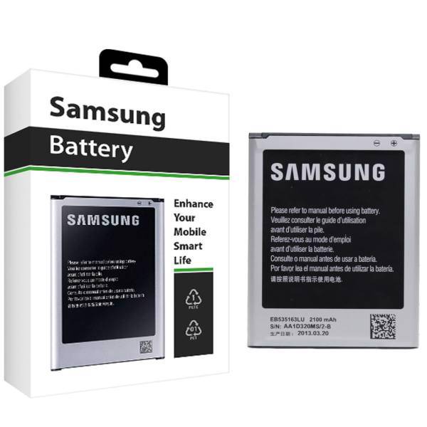 Samsung EB535163LU 2100mAh Mobile Phone Battery For Samsung Galaxy Grand I9082، باتری موبایل سامسونگ مدل EB535163LU با ظرفیت 2100mAh مناسب برای گوشی موبایل سامسونگ Galaxy Grand I9082