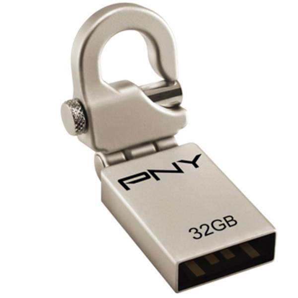 PNY Mini Hook USB Flash Memory 32GB، فلش مموری پی ان وای مدل Mini Hook ظرفیت 32 گیگابایت