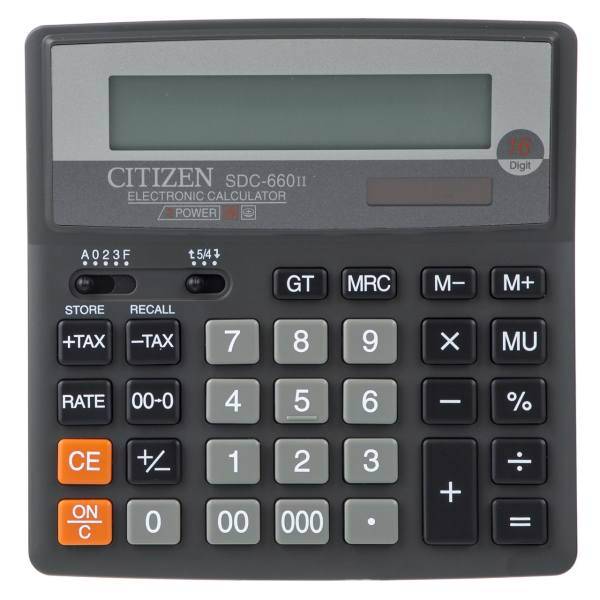 Citizen SDC-660II Calculator، ماشین حساب سیتیزن مدل SDC-660II