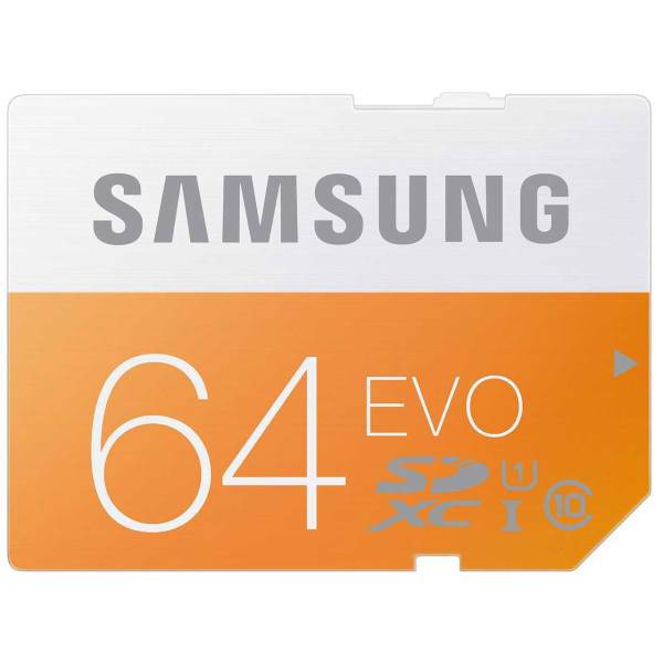 Samsung Evo UHS-I U1 Class 10 48MBps SDXC 64GB، کارت حافظه SDXC سامسونگ مدل Evo کلاس 10 استاندارد UHS-I U1 سرعت 48MBps ظرفیت 64 گیگابایت
