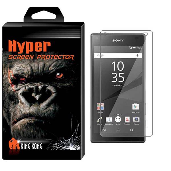 Hyper Protector King Kong Glass Screen Protector For Sony Xperia Z5 Compact، محافظ صفحه نمایش شیشه ای کینگ کونگ مدل Hyper Protector مناسب برای گوشی Sony Xperia Z5 Compact