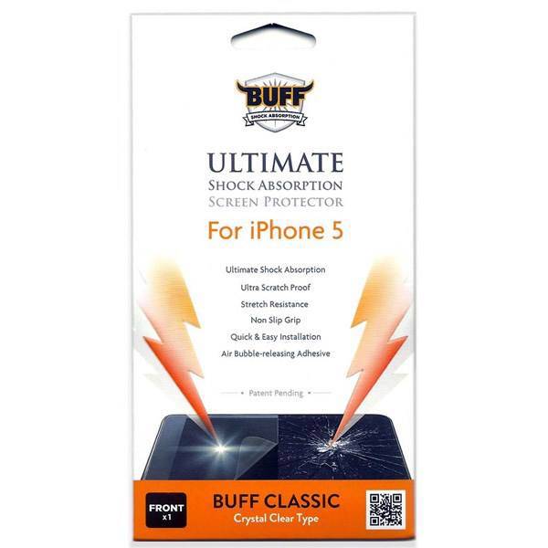 Buff Ultimate Shock Absorption Screen Protector for iPhone 5s، محافظ صفحه نمایش ضد شوک باف مخصوص گوشی موبایل آیفون 5s