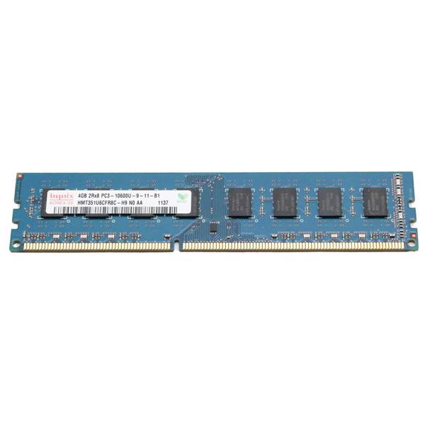 hynix 10600 1333MHz Desktop DDR3 RAM 4GB، رم کامپیوتر هاینیکس مدل DDR3 1333MHz 240Pin DIMM 10600 ظرفیت 4 گیگابایت
