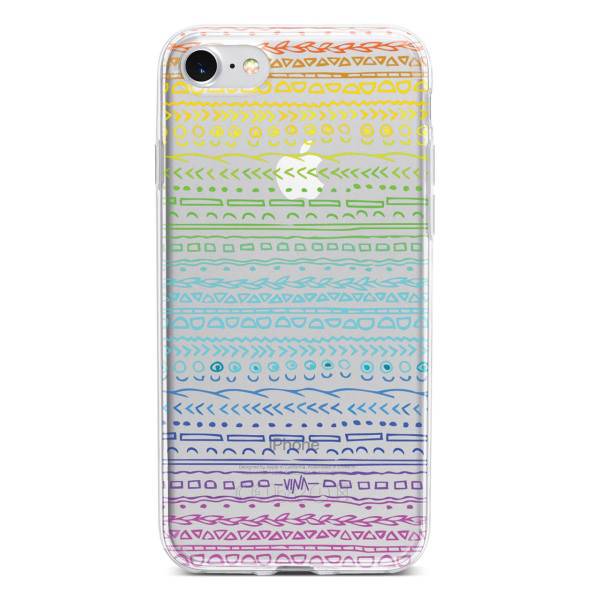 Rainbow Case Cover For iPhone 7 /8، کاور ژله ای مدل Rainbow مناسب برای گوشی موبایل آیفون 7 و 8