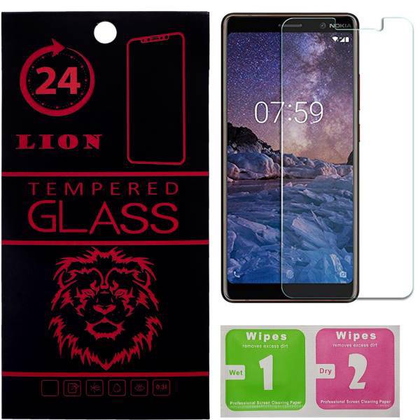 LION 2.5D Full Glass Screen Protector For Nokia 7 Plus، محافظ صفحه نمایش شیشه ای لاین مدل 2.5D مناسب برای گوشی نوکیا 7 پلاس