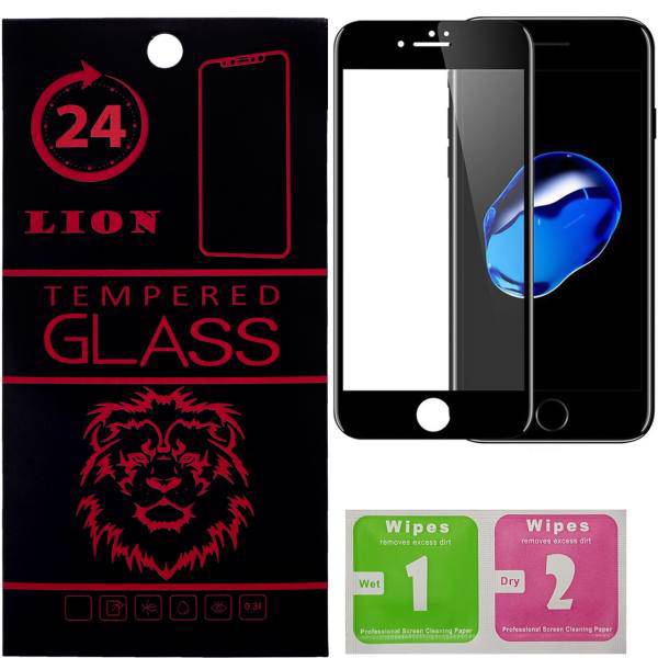 LION 5D Full Glue Glass Screen Protector For Apple iPhone 7 Plus، محافظ صفحه نمایش تمام چسب شیشه ای لاین مدل 5D مناسب برای گوشی اپل آیفون7 پلاس