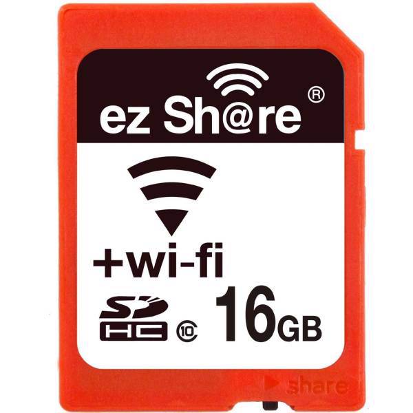 Ez Share SDHC Card-16GB with Wifi، کارت حافظه SDHC ایزی شر کلاس 10 ظرفیت 16 گیگابایت همراه با Wifi