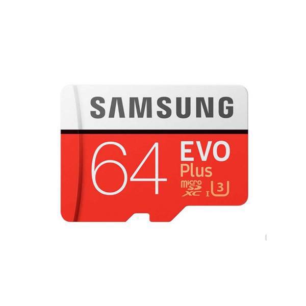 Samsung Evo Plus UHS-I U1 Class 10 95MBps microSDHC With Adapter - 64GB، کارت حافظه microSDHC سامسونگ مدل Evo Plus کلاس 10 استاندارد UHS-I U1 سرعت 95MBps همراه با آداپتور SD ظرفیت 64 گیگابایت