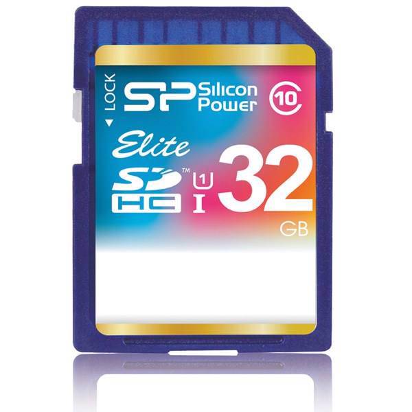 Silicon Power Elite UHS-I U1 Class 10 40MBps SDHC - 32GB، کارت حافظه سیلیکون پاور مدل Elite کلاس 10 استاندارد UHS-I U1 سرعت 40MBps - 32GB