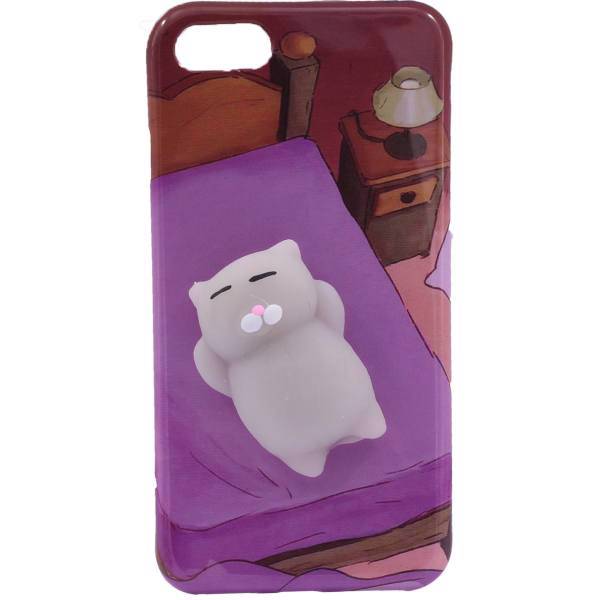 Ako Gray Cat Cover For Mobile iphone 7، کاور آکو مدل گربه خاکستری مناسب برای گوشی موبایل آیفون 7