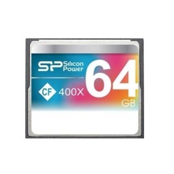 Silicon Power 64GB CF 400X، کارت حافظه سیلیکون پاور CF 64GB 400X