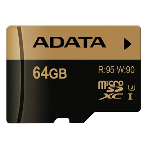 Adata XPG UHS-I U3 Class 10 95MBps microSDXC - 64GB، کارت حافظه microSDXC ای دیتا مدل XPG کلاس 10 استاندارد UHS-I U3 سرعت 95MBps ظرفیت 64 گیگابایت