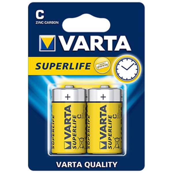 Varta Super Life C Battery Pack of 2، باتری C وارتا مدل Super Life بسته 2 عددی