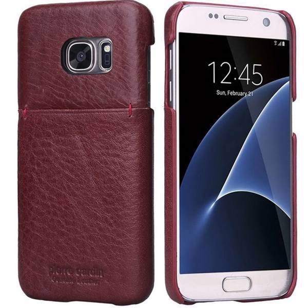 Pierre Cardin PCS-P02 Leather Cover For Samsung Galaxy S7، کاور چرمی پیرکاردین مدل PCS-P02 مناسب برای گوشی سامسونگ گلکسی S7