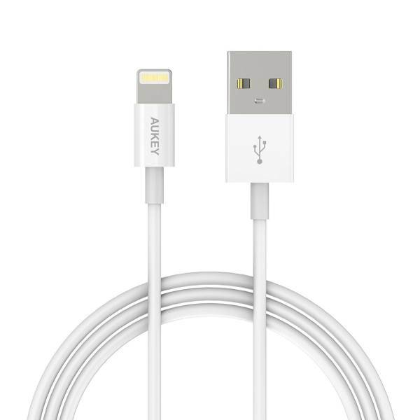 Aukey CB-D20 USB To Lightning Cable 1m، کابل تبدیل USB به Lightning آکی مدل CB-D20 به طول 1 متر
