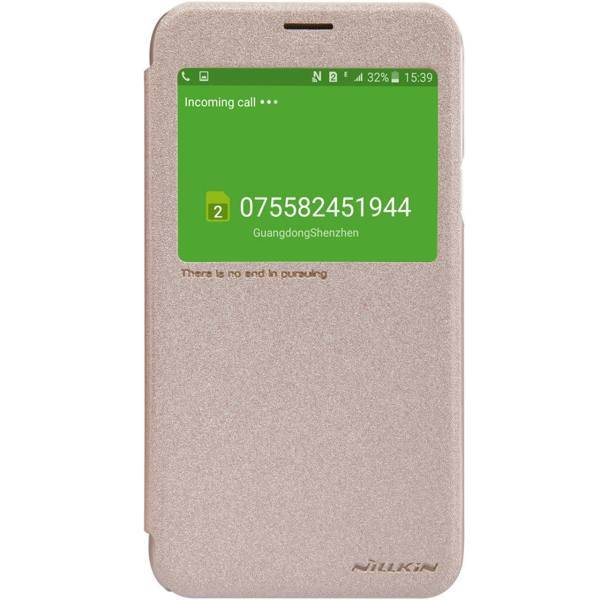 Nillkin New Leather Sparkle Flip Cover For Samsung Galaxy J7، کیف کلاسوری نیلکین مدل New Leather Sparkle مناسب برای گوشی موبایل سامسونگ گلکسی J7