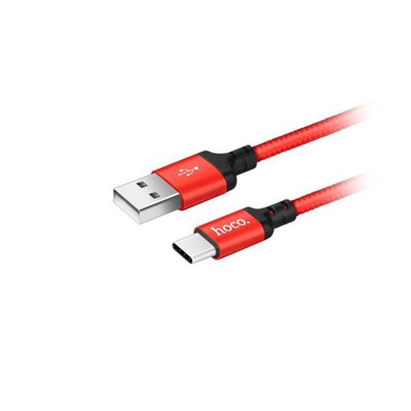 Hoco X14 USB To USB-C Cable 1m، کابل تبدیل USB به USB-C هوکو مدل X14 به طول 1 متر
