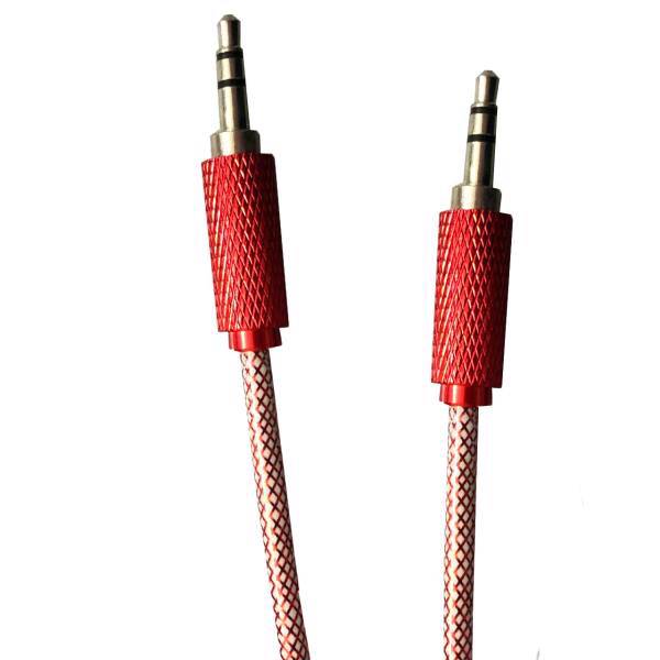 Gold Data cable- R 3.5mm Audio Cable 1m، کابل انتقال صدا 3.5 میلی متری گلد مدل Data cable- R به طول 1 متر