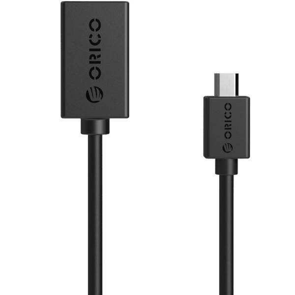 Orico COR2-15 OTG USB 2.0 Cable 0.15m، کابل OTG USB 2.0 اوریکو مدل COR2-15 به طول 0.15 متر