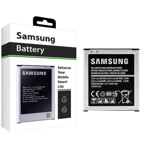 Samsung EB-BG360BBE 2000mAh Mobile Phone Battery For Samsung Galaxy Core Prime، باتری موبایل سامسونگ مدل EB-BG360BBE با ظرفیت 2000mAh مناسب برای گوشی موبایل سامسونگ Galaxy Core Prime