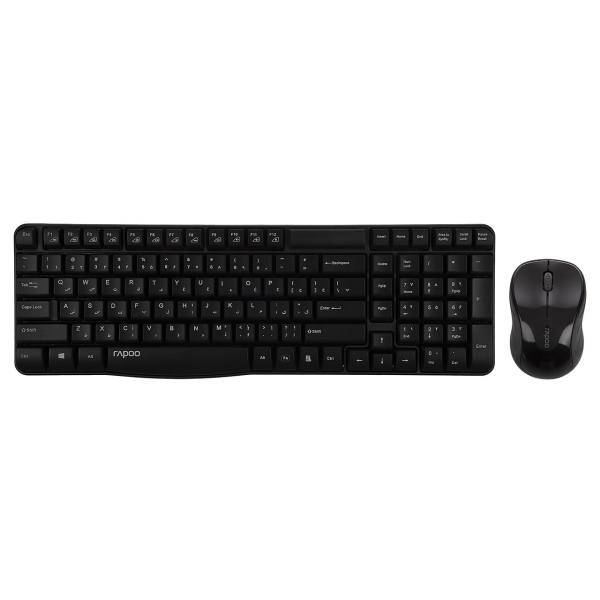 Rapoo 1860 Wireless Keyboard and Mouse With Persian Letters، کیبورد و ماوس بی‌سیم رپو مدل 1860 با حروف فارسی