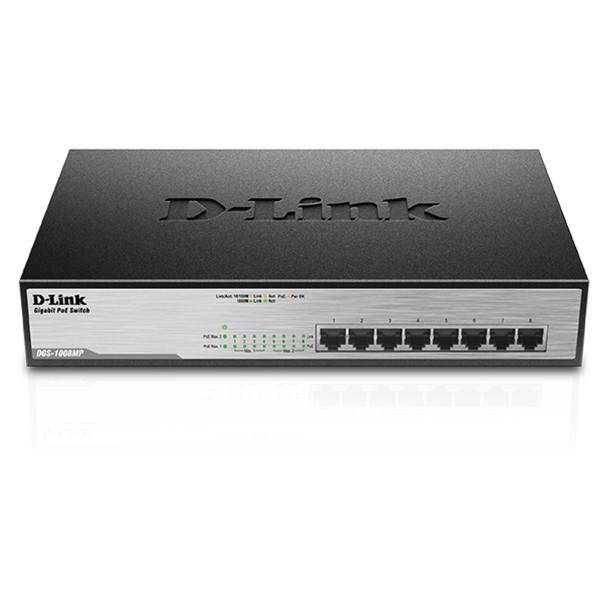 D-Link DGS-1008MP 8-Port POE Switch، سوییچ 8 پورت POE دی-لینک مدل DGS-1008MP