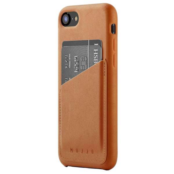 Mujjo Full Leather Wallet Case For iPhone 8، کاور چرمی موجو مدل Full Leather Wallet مناسب برای آیفون 8