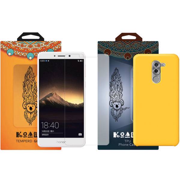 کاور کوالا مدل سیلیکونی مناسب برای گوشی موبایل هوآوی Honor 6X به همراه محافظ صفحه نمایش
