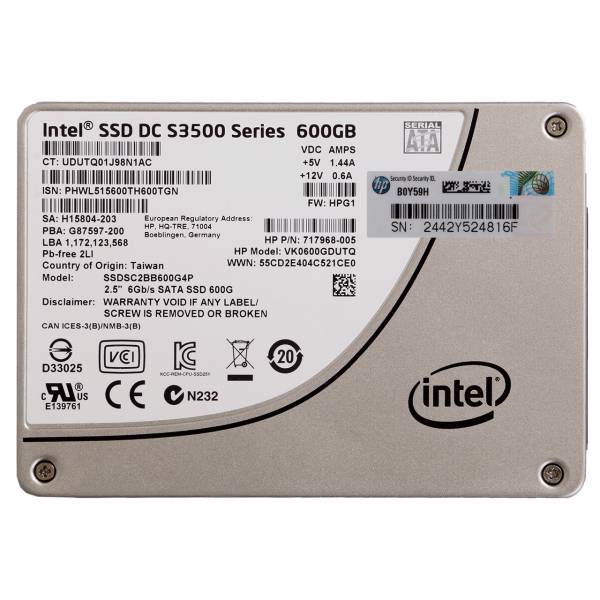 HP Internal SSD Drive 600 GB SATA 6G/ 739898-B21، اس اس دی اینترنال اچ پی مدل Value Endurance SATA با ظرفیت 600 گیگابایت