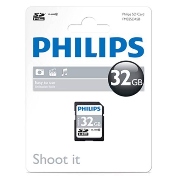 Philips SD Card FM32SD45B Class10 32GB، کارت حافظه فیلیپس SD Card FM32SD45B Class10 32GB