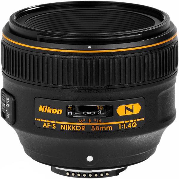 Nikon AF-S Nikkor 58mm f/1.4G Lens، لنز نیکون مدل AF-S Nikkor 58mm f/1.4G