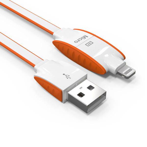 Ldnio LC83 USB To Lightning And MicroUSB Cable 1m، کابل تبدیل USB به لایتنینگ و microUSB الدینیو مدل LC83 به طول 1 متر