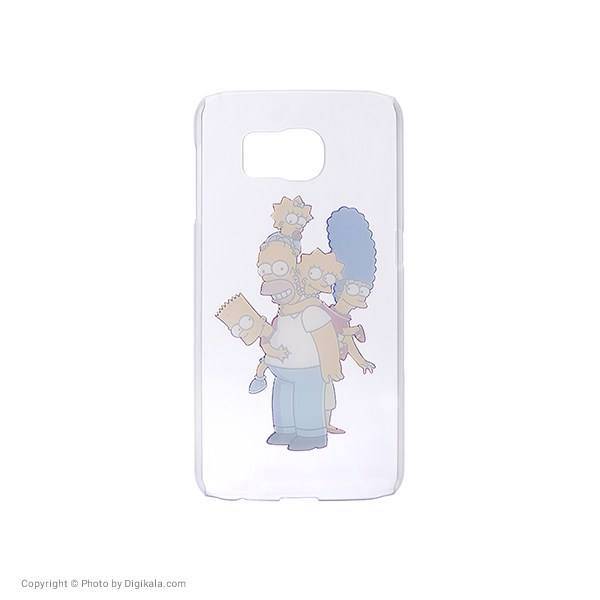 Simpsons Family Cover For Samsung Galaxy S6، کاور گوشی موبایل مدل Simpsons Family مناسب برای سامسونگ گلکسی S6