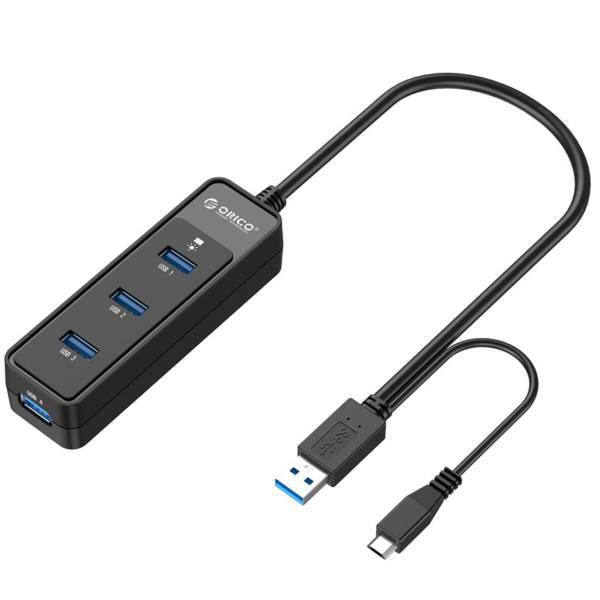 Orico W5PH4-S1 4 Ports USB 3.0 Hub، هاب USB 3.0 چهار پورت اوریکو مدل W5PH4-S1