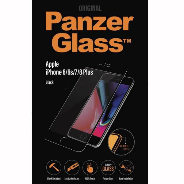 panzerglass for iphone 8 plus، محافظ صفحه نمایش پنزر گلس مناسب برای گوشی آیفون 8 پلاس کد 01