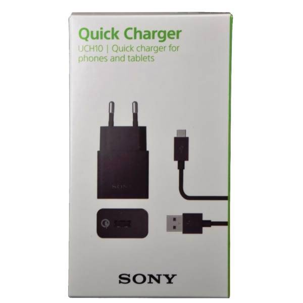 Sony UCH10 Wall Charger With MicroUSB Cable، شارژر دیواری سونی مدل UCH10 همراه با کابل microUSB