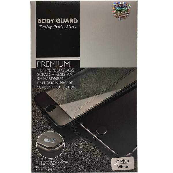 Body Guard 3D Glass Screen Protector For Apple iPhone 7plus، محافظ صفحه نمایش شیشه ای بادی گارد مدل 3D مناسب برای گوشی موبایل اپل آیفون 7 plus