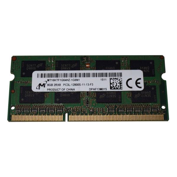 Micron DDR3L PC3L 12800s MHz 1600 RAM 8GB، رم لپ تاپ میکرون مدل 1600 DDR3L PC3L 12800S MHz ظرفیت 8 گیگابایت