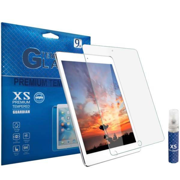 XS Tempered Glass Screen Protector For Apple iPad Pro 10.5 With XS LCD Cleaner، محافظ صفحه نمایش شیشه ای ایکس اس مدل تمپرد مناسب برای تبلت اپل iPad Pro 10.5 به همراه اسپری پاک کننده صفحه XS