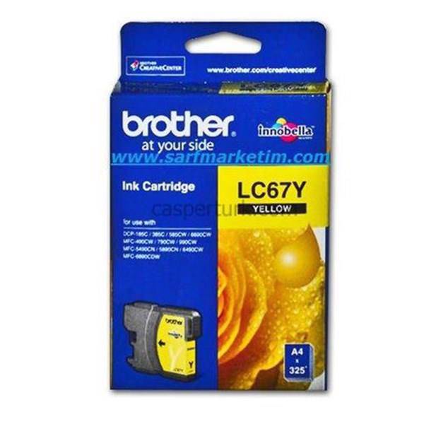 brother LC67Y Cartridge، کاتریج پرینتر برادر LC67Y (زرد)