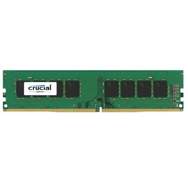 Crucial DDR4 2400MHz Desktop RAM - 8GB، رم دسکتاپ DDR4 تک کاناله 2400 مگاهرتز کروشیال ظرفیت 8 گیگابایت