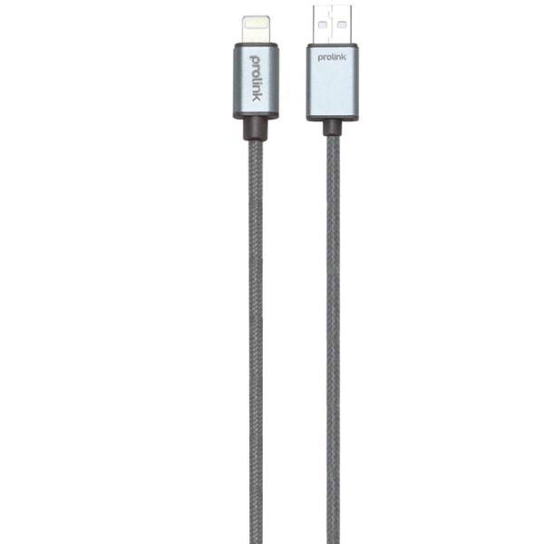 Prolink PLT341GR-0100 USB To Lightning Cable 1m، کابل تبدیل USB به لایتنینگ پرولینک مدل PLT341GR-0100 طول 1 متر