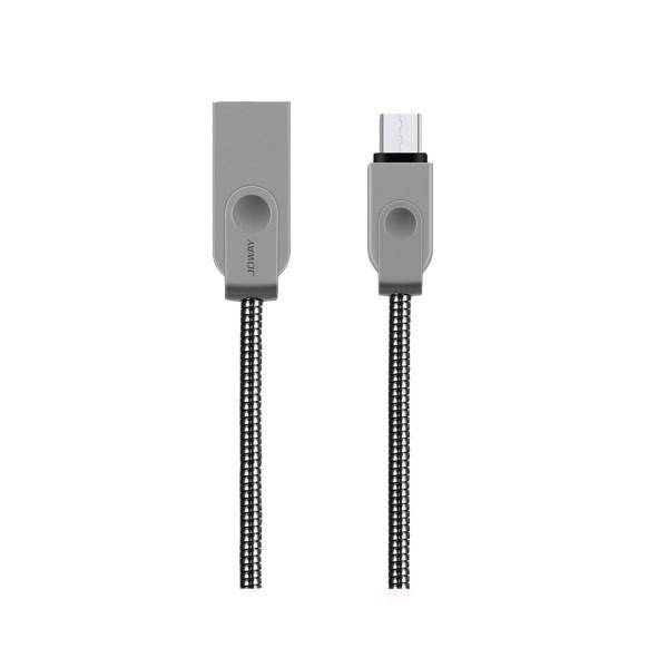Joway metal LM16 USB to microUSB، کابل تبدیل USB به microUSB جووی مدلMetal LM16 به طول 1.2 متر