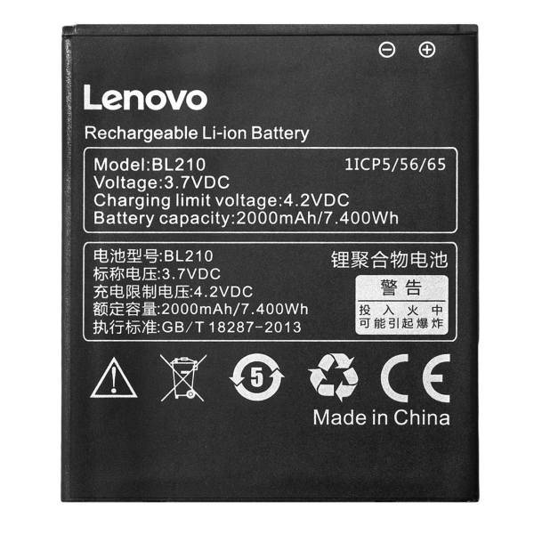Lenovo BL210 2000mAh Mobile Phone Battery، باتری گوشی موبایل لنوو مدل BL210 با ظرفیت 2000mAh