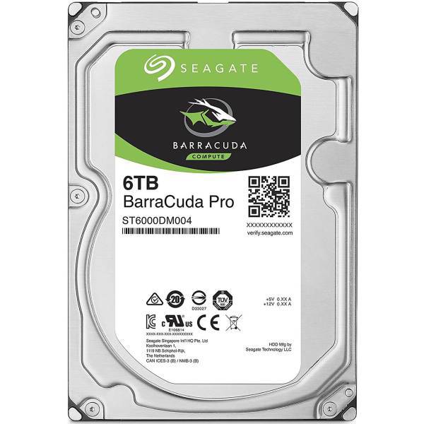 Seagate BarraCuda ST6000DM004 Internal Hard Drive - 6TB، هارددیسک اینترنال سیگیت مدل BarraCuda ST6000DM004 ظرفیت 6 ترابایت