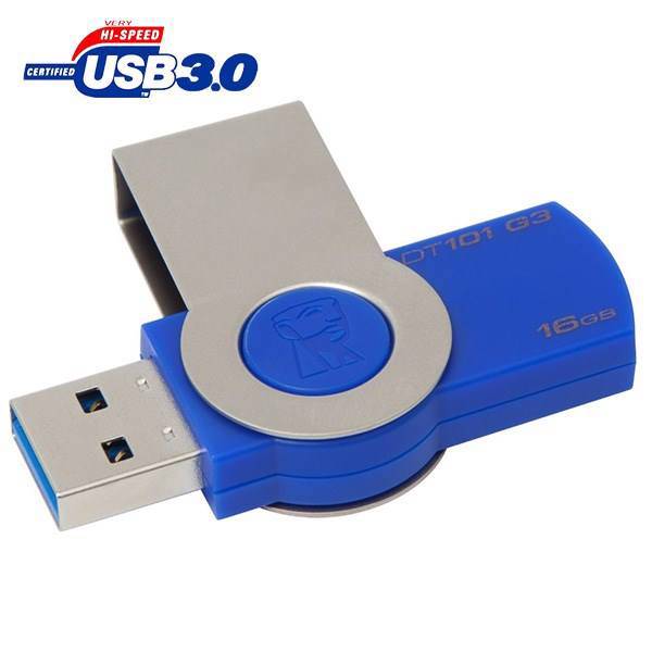 Kingston DT101 G3 USB 3.0 Flash Memory - 16GB، فلش مموری کینگستون مدل DT101 G3 ظرفیت 16 گیگابایت