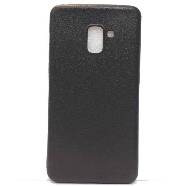 Protective Case Leather design Cover For Galaxy Samsung A8 Plus 2018، کاور طرح چرم مدل Protective Case مناسب برای گوشی سامسونگ گلکسی A8 Plus 2018